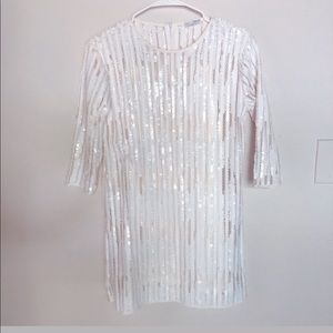White Sequins Dress - Never Worn